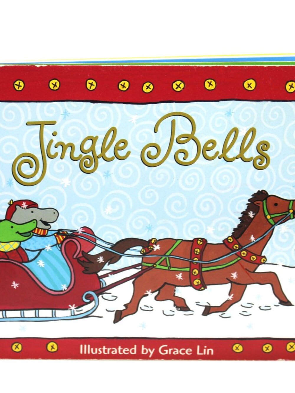 Jingle Bells illustrated by Grace Lin Christmas Board Book First Edition 2004